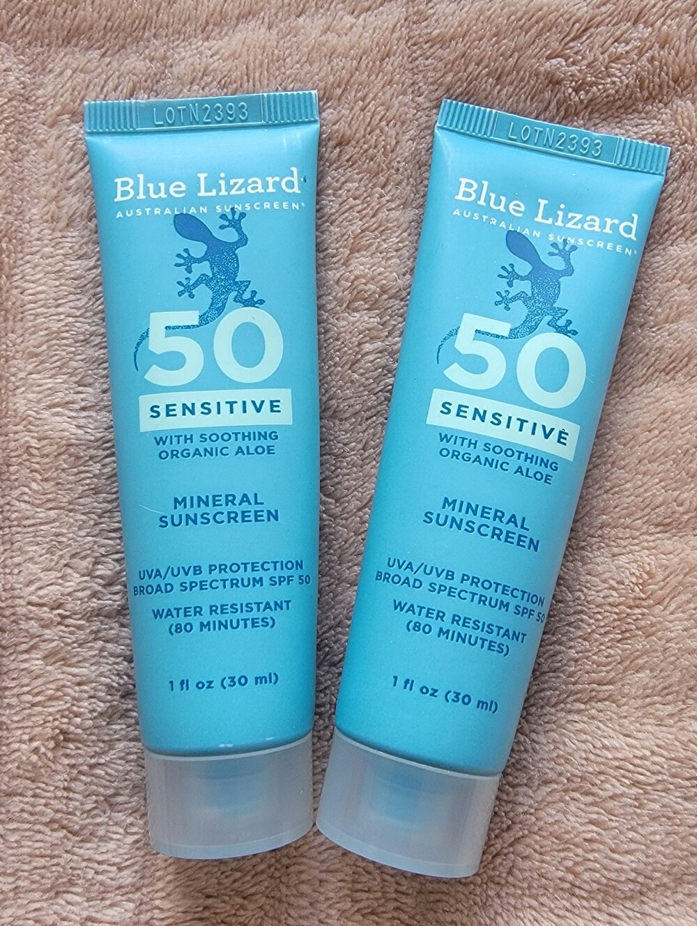Bundle of 2 Blue Lizard SPF 50 Sensitive Mineral Sunscreen